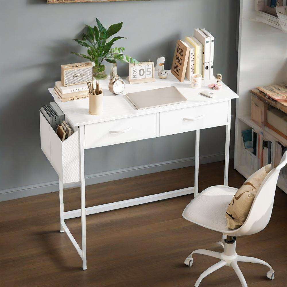 CONCETTA 55 Inch Computer Desk with 4 Drawers &amp; Mesh Shelf, Large Desktop,Storage Desk for Home Office, Gaming &amp; Study, Flexible Setup, Rustic Brown