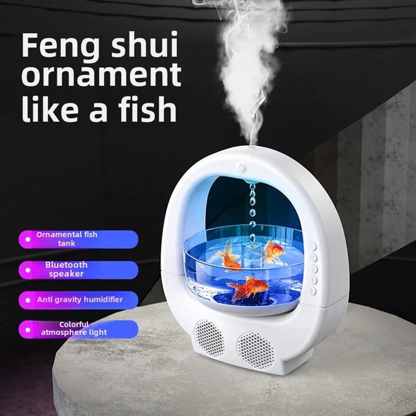 Bluetooth Speaker with Humidifier and Atmosphere Light Home Use Feng Shui Decoration Air Moisturizer