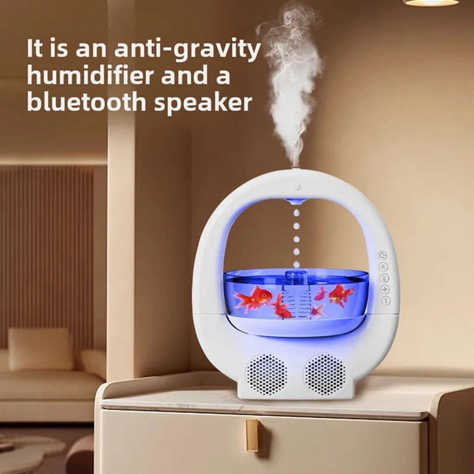 Bluetooth Speaker with Humidifier and Atmosphere Light Home Use Feng Shui Decoration Air Moisturizer