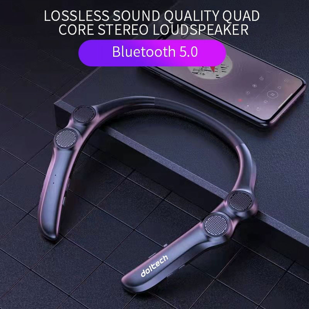 Bluetooth Compatible Speaker Hang Neck Wireless 9d Stereo Bass Portable Wearable Player 85g Weight Light 4 Speakers For Sports - Speakers