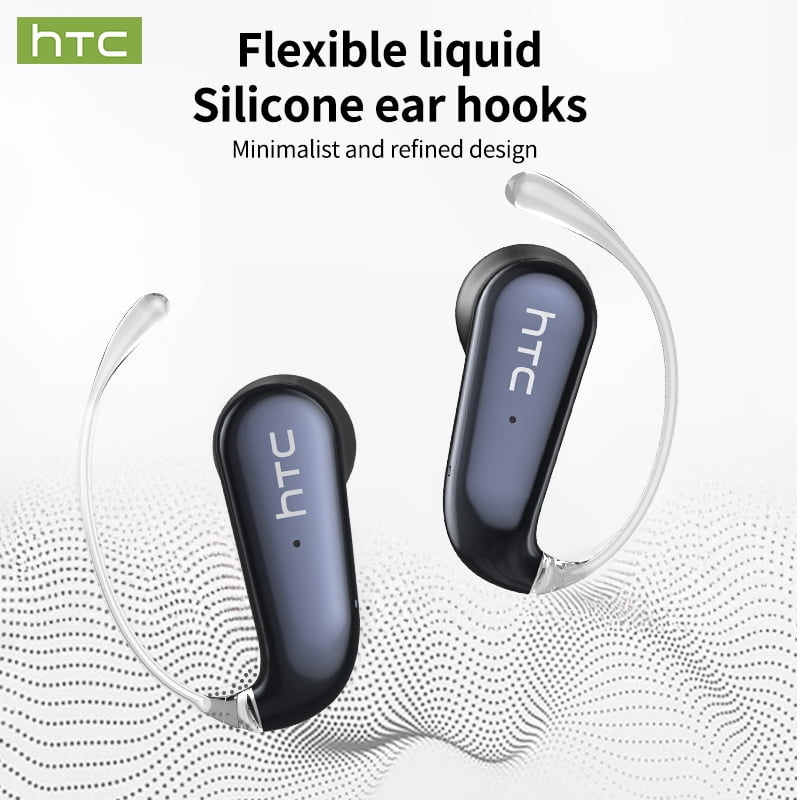 HTC NE38 Bluetooth 6.0 Open-Ear Earbuds, AI Translator, Noise-Cancelling, 130+ Languages, 40H Playtime, IPX5 Waterproof, Orange+Earbud Case