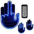 Wireless control of LED Car Gesture Light with Remote Control, Recyclable &amp; Rechargeable, Fun Rear Window Sign,Calming Road Rage, Ambient Lighting Kit,3 Modes Adjustable Finger Lights.