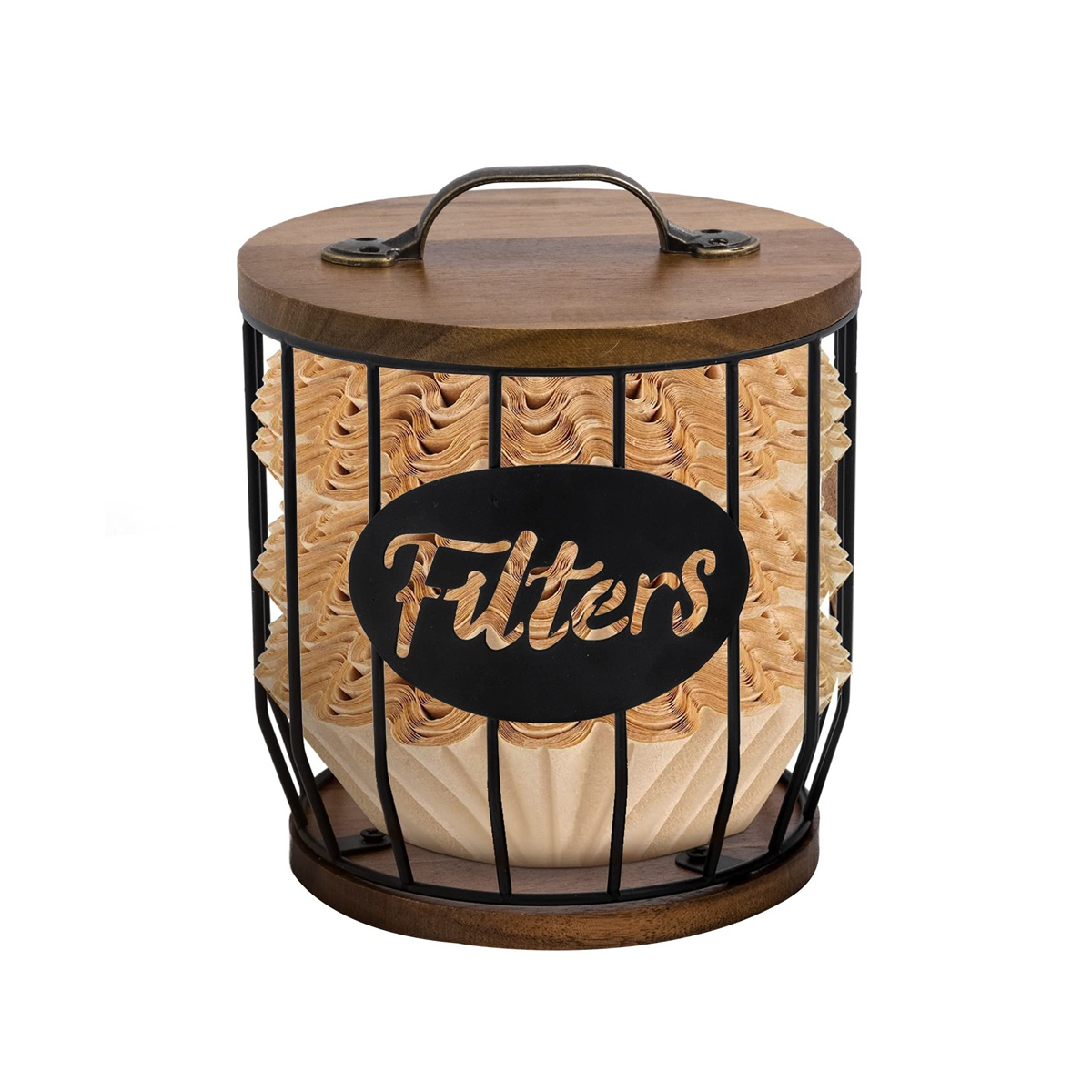 Coffee Filter Holder Storage for Coffee Bar Accessories Beautiful Coffee Filter Storage Container and Dispenser