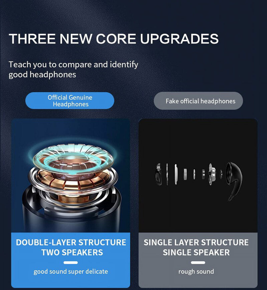 Tws Wireless Lnvisible Bluetooth Headphones Mini Semi-in-ear Earbuds X6 Noise Reduction Sports Headset - Earphones &amp;amp; Headphones