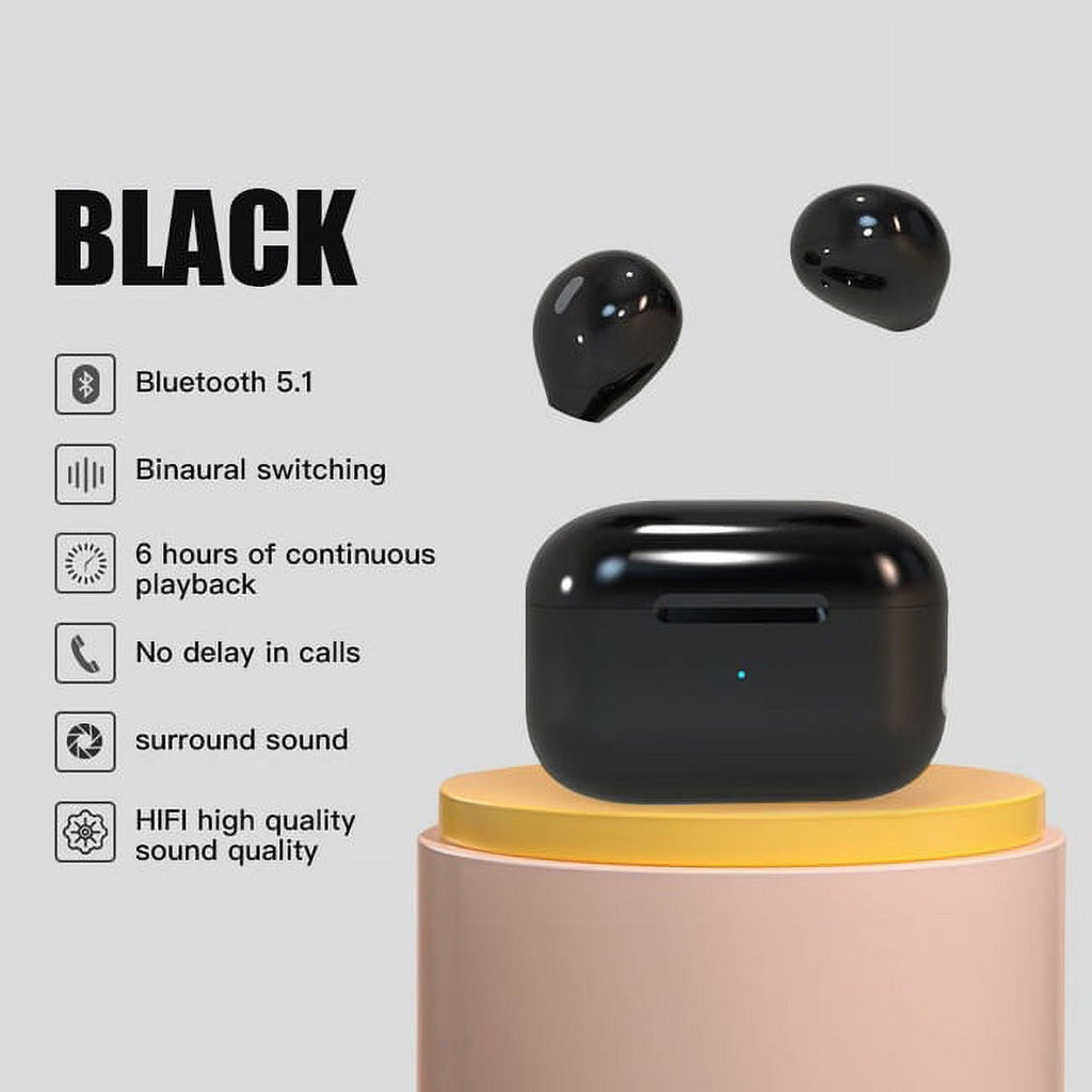 Tws Wireless Lnvisible Bluetooth Headphones Mini Semi-in-ear Earbuds X6 Noise Reduction Sports Headset - Earphones &amp;amp; Headphones