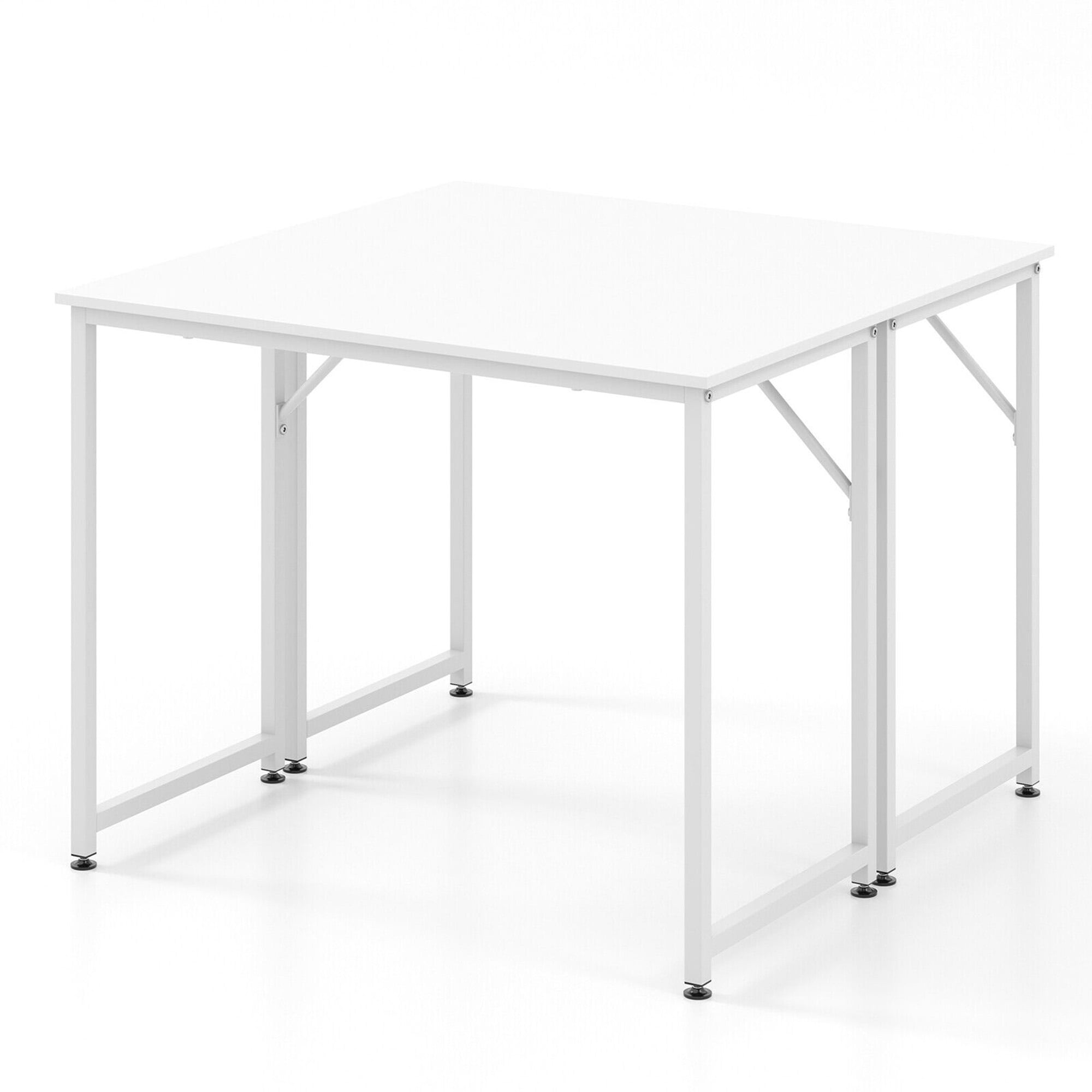 Gymax 1PC Home Office PC Table Rectangular Meeting Room Table 40''x19.5'' w/ Metal Frame