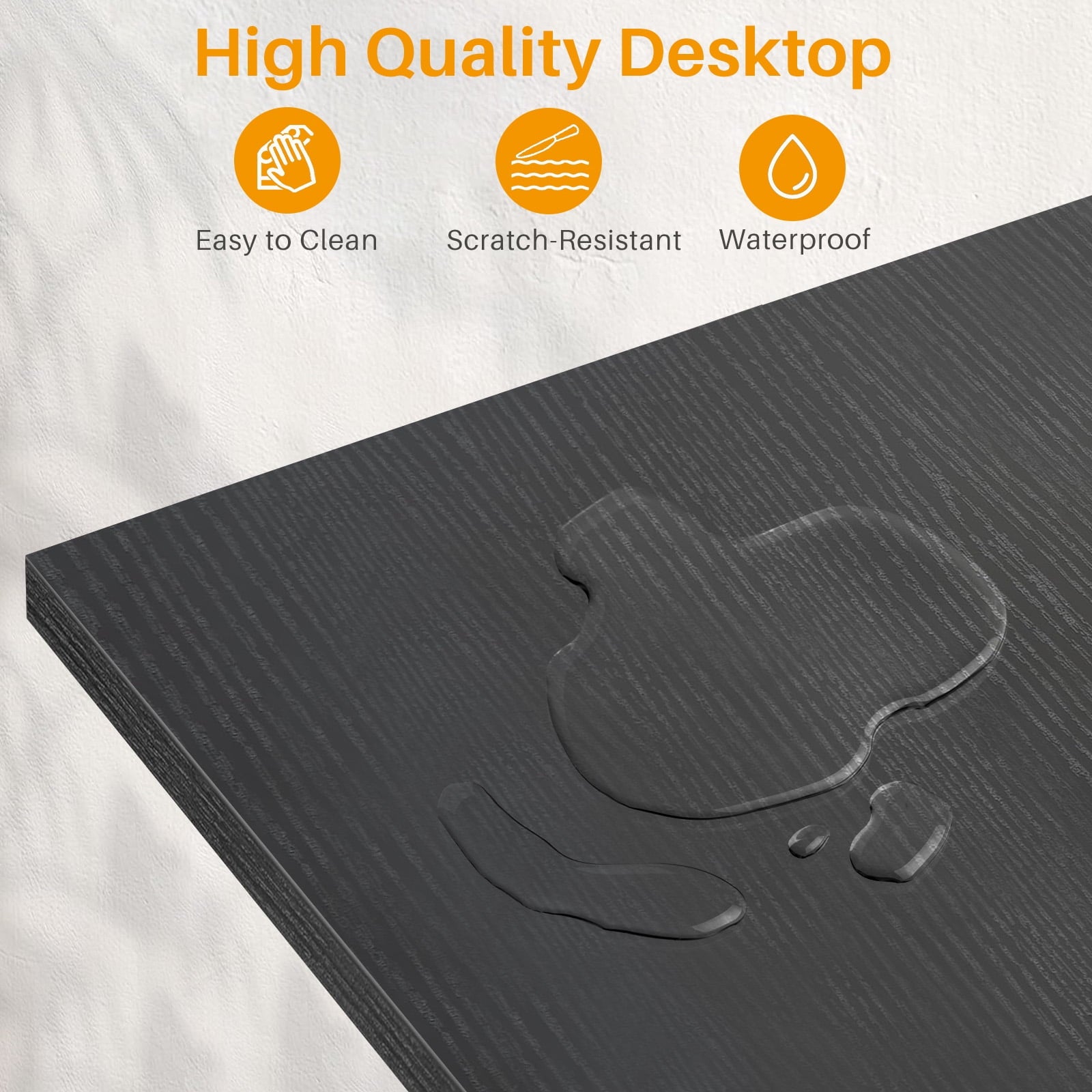 L Shaped Gaming Desk, 50 Inch Reversible Corner PC Work Table for Writing Study, Wood Tabletop and Metal Frame, CPU Stand Side Bag for Home Office Small Space, White