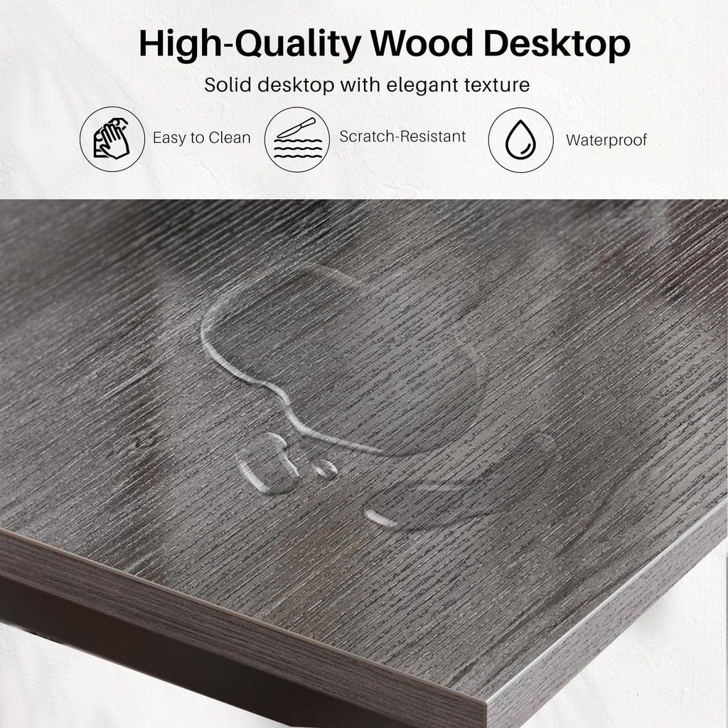 TINKLE WELL 50-inch L-Shaped Computer Desks, Corner Gaming Table with Wooden Desktop, Reversible Design, CPU Stand and Side Bag for Home Office, Study, Black