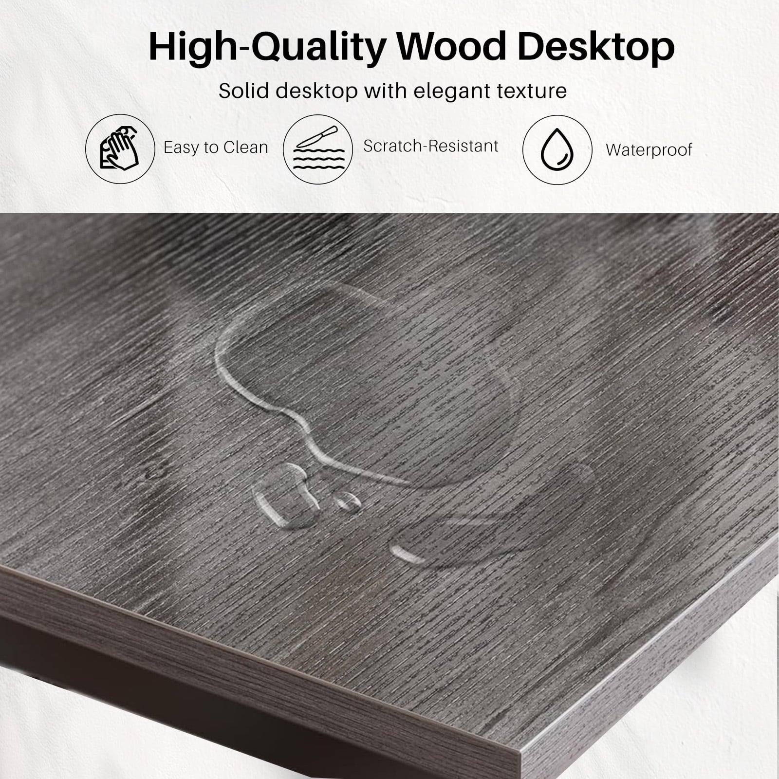 TINKLE WELL 50-inch L-Shaped Computer Desks, Corner Gaming Table with Wooden Desktop, Reversible Design, CPU Stand and Side Bag for Home Office, Study, Black