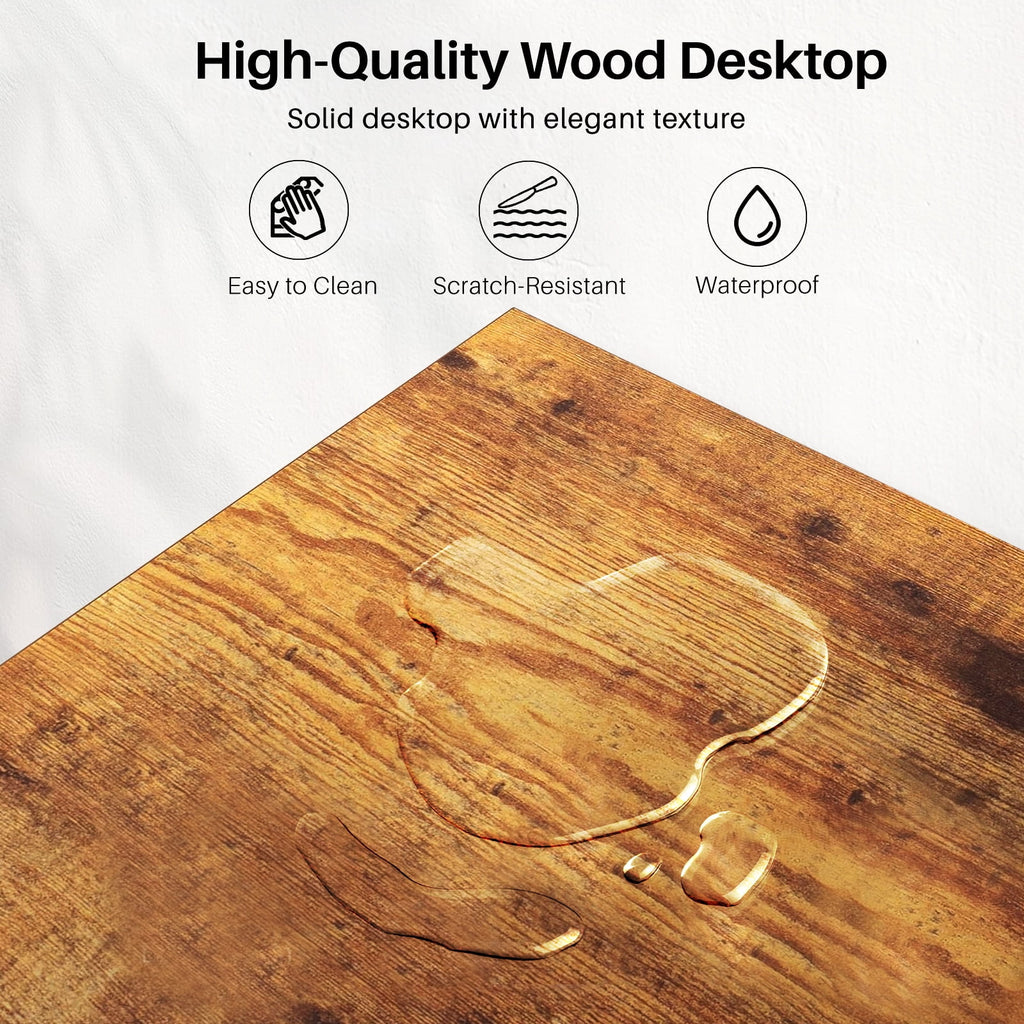 TINKLE WELL 50-inch L-Shaped Computer Desks, Corner Gaming Table with Wooden Desktop, Reversible Design, CPU Stand and Side Bag for Home Office, Study, Black