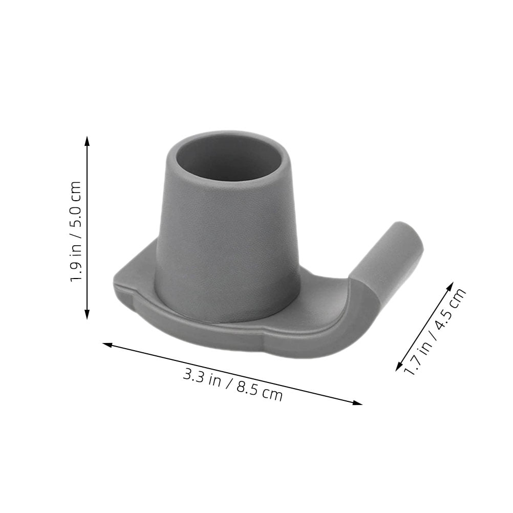 4 Pcs Walker Foot Pads Accessories for Folding with Wheels Skiing Tray Elder Silver