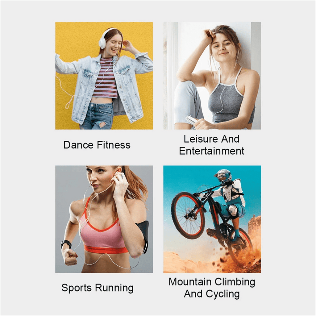 X69 USB MP3 Player Bluetooth Music Player Mini Sport Clip Pedometer Support FM Recorder E-Book (NO TF Card)