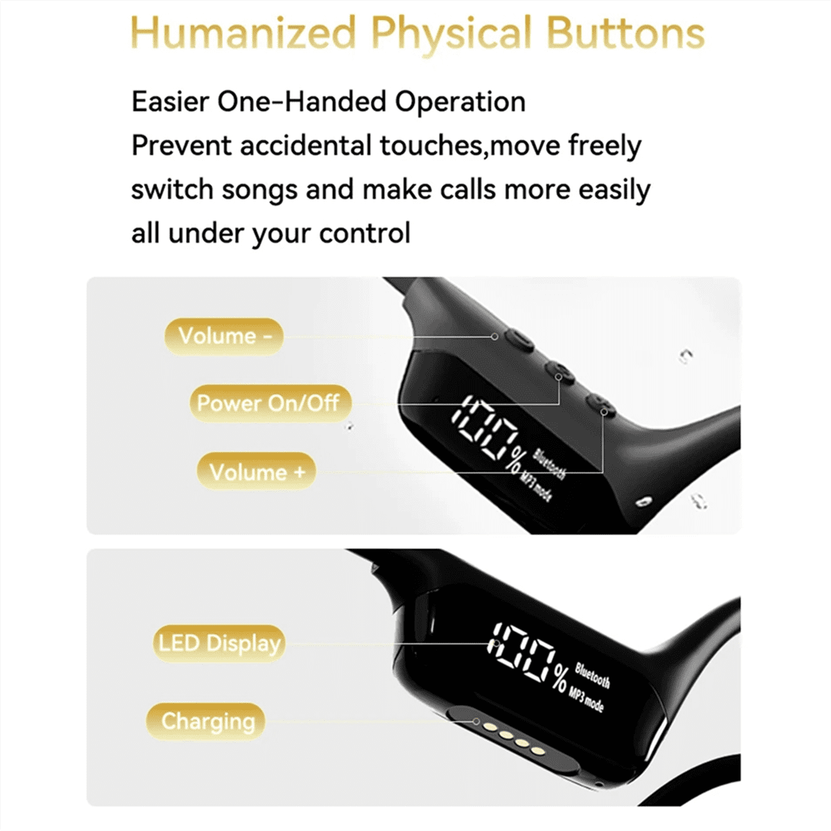 S10 Bluetooth 5.4 Bone Conduction Wireless Headphones 30 Meters Depth IPX8 Waterproof Swimming Headsets 32GB MP3 Player