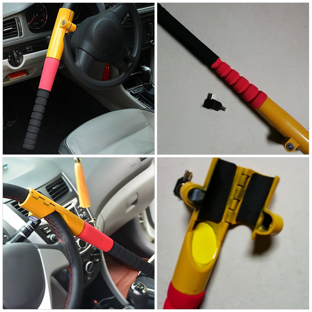 Car Lock Steering Wheel Antitheft Device Sliders Accessories