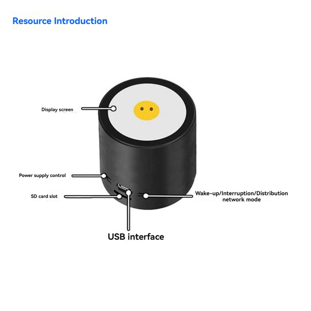 ESP32 S3 1.28 Inch LCD Touch Screen Mini Speaker XiaoZhi AI N16R8 Mini Speaker Support