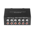 4 Way Bi-Directional RCA Stereo Audio Switch 2 in 4 Out or 4 in 2 Out L/R Jack Sound Channel RCA Audio Switcher Selector