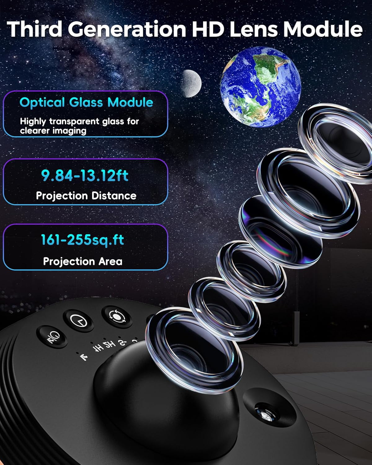 Galaxy Projector for Bedroom, 13 in 1 Home Planetarium Star Constellation Projector with Meteor Moon Milky Way, Space Ceiling Starry Sky Night Light Projector for Kid Adult Christmas Gift