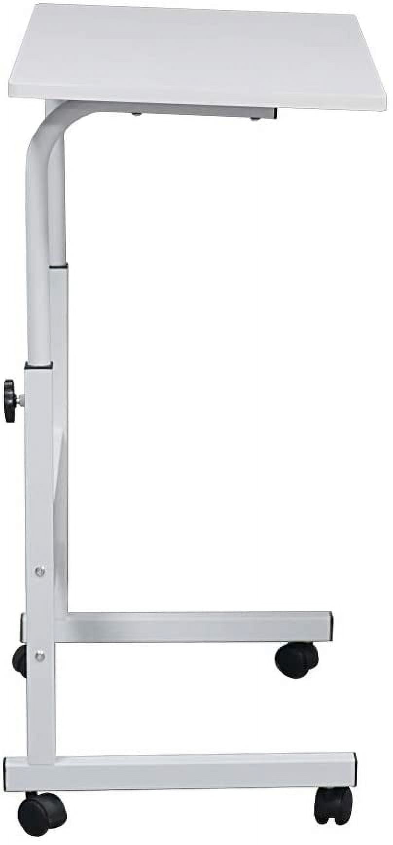 FCH Portable Computer Workstation, Standing Desk Adjustable Height, Small Computer Desk w/Rolling, Sit Stand Laptop Desk TV Tray for Bed Sofa Hospital Reading Eating, Black, 23.6"