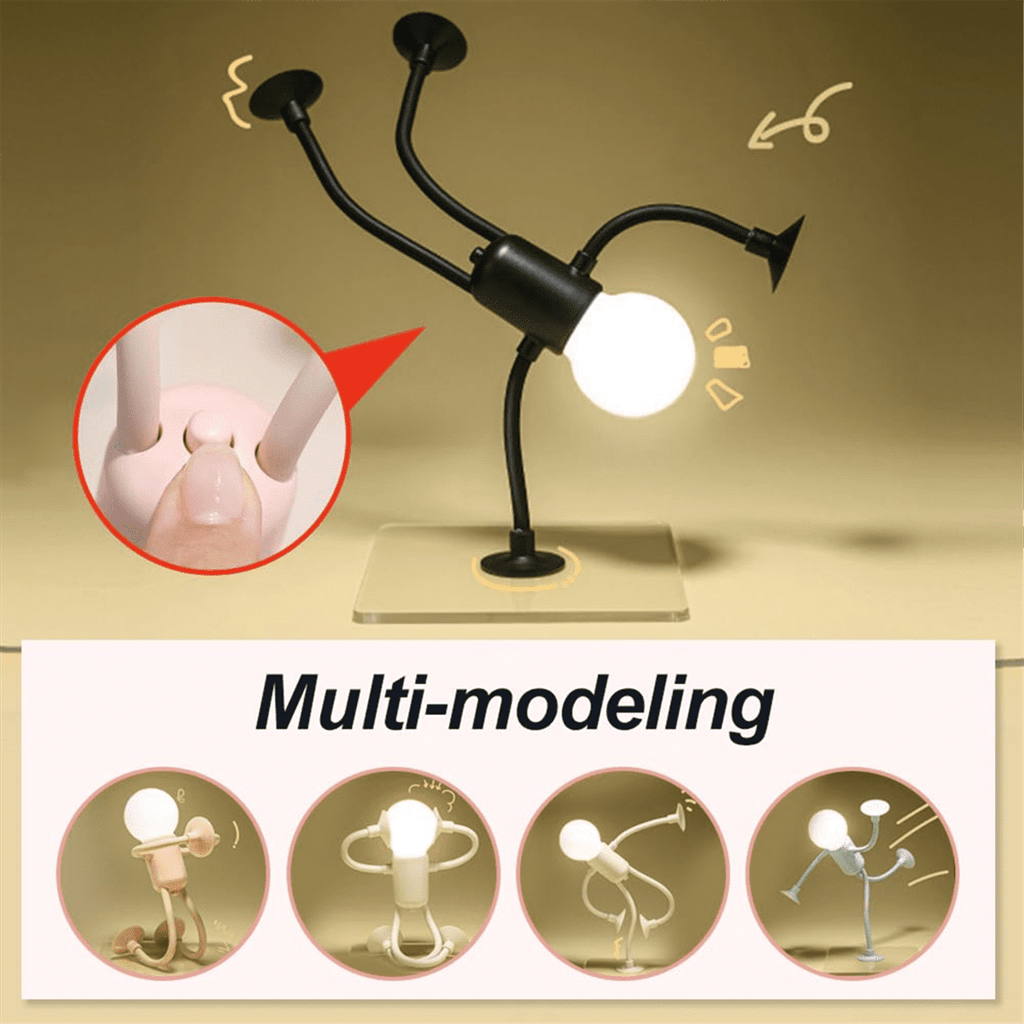 Changeable Shape Funny Sportsman Night Light,DIY Shape Night Lights for Room,Night Light for Bedroom Decorations