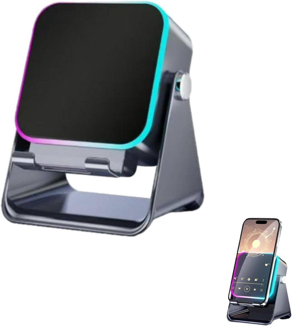 Wireless Induction Audio Speaker Stand, Wireless Induction Bluetooth Speaker, 5-in-1 Phone Stand, Wireless Speakers for Smart Phone