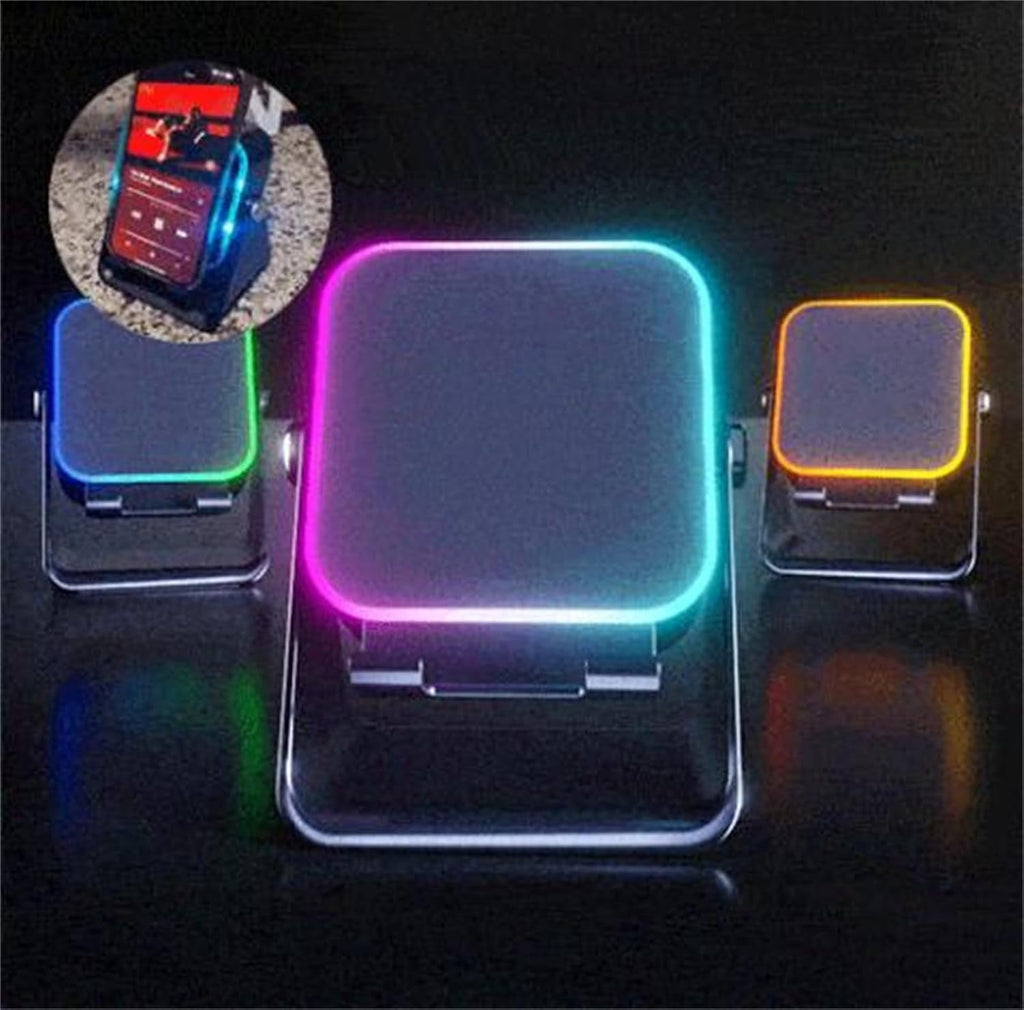 Wireless Induction Audio Speaker Stand, Wireless Induction Bluetooth Speaker, 5-in-1 Phone Stand, Wireless Speakers for Smart Phone