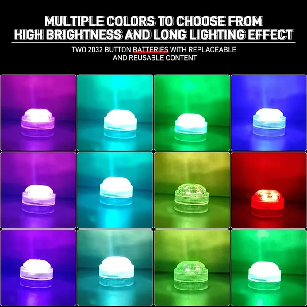 8 x led lights 1 x Remote Control-As Shown