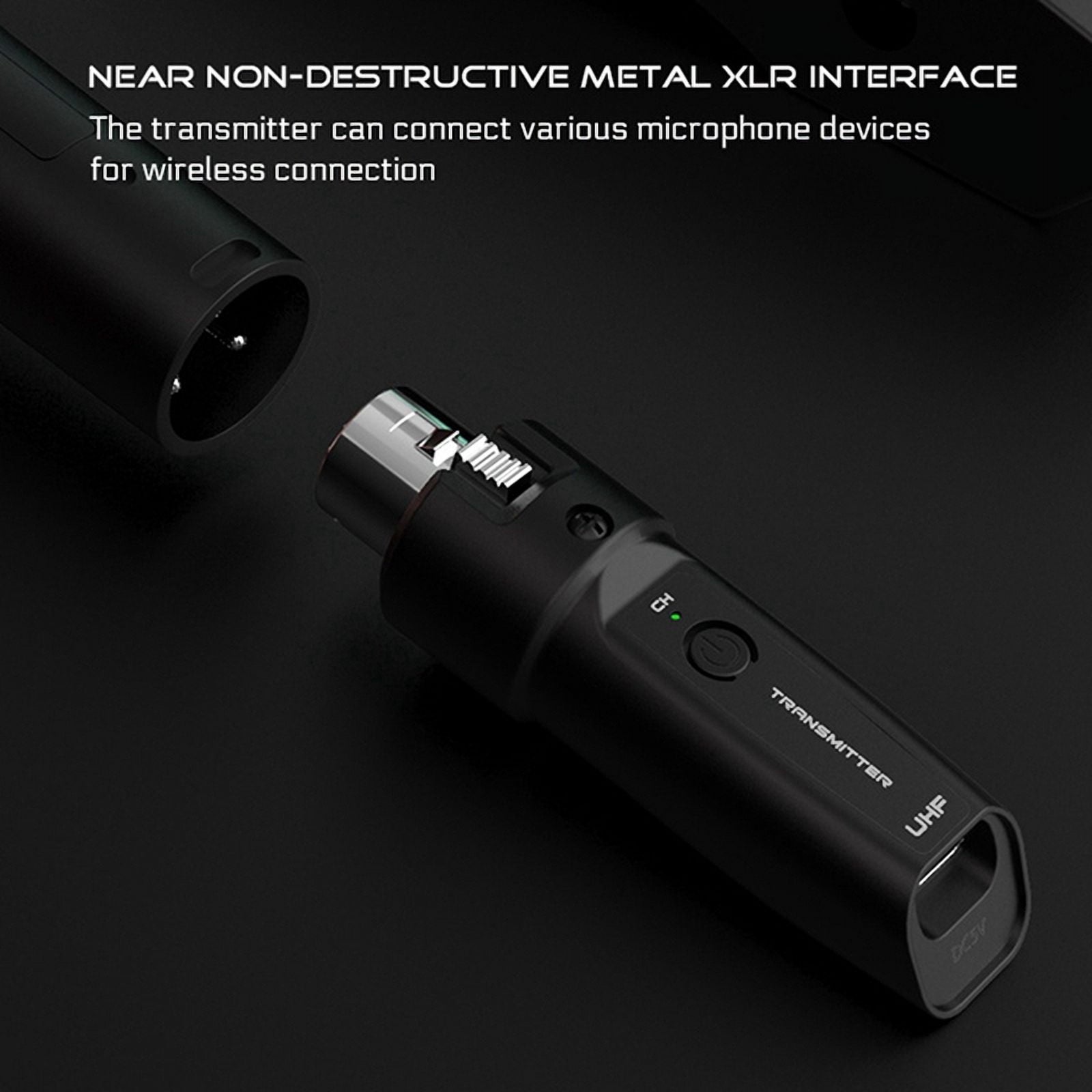 3X Wireless Audio Transmission Receiver and Transmitter System Professional Wireless Guitar XLR Transmitter and Receiver