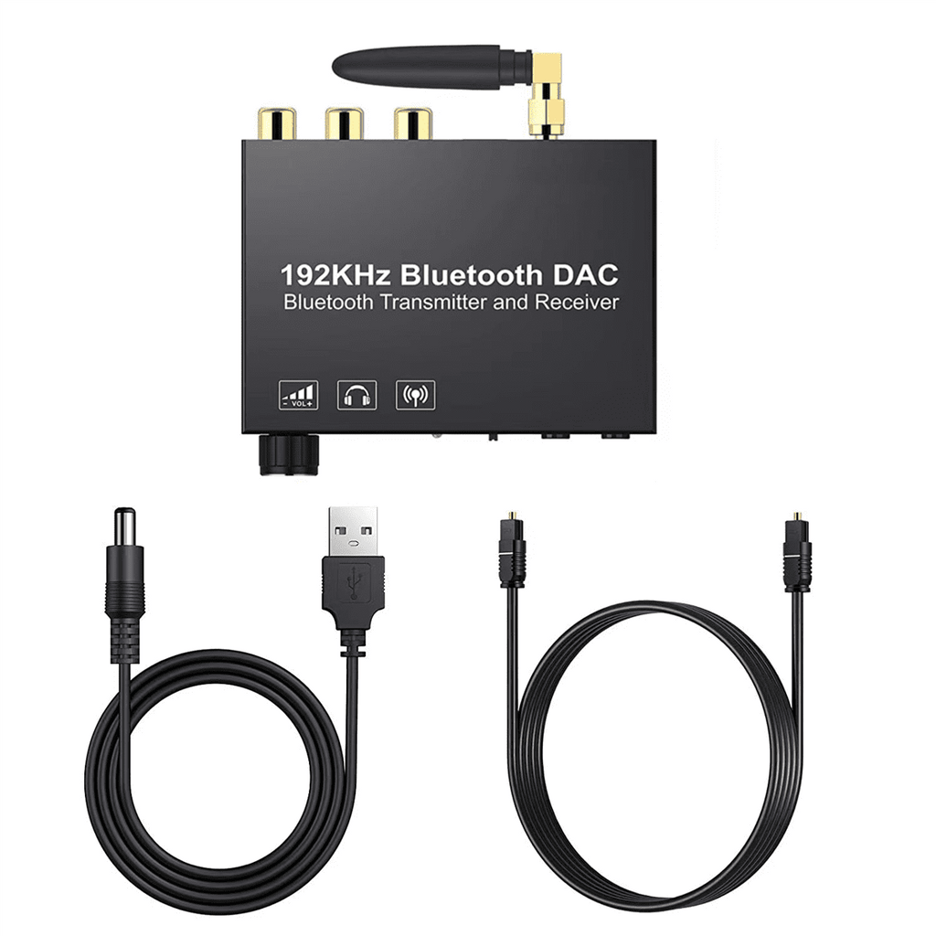 192KHz Bluetooth Converter Wireless Audio Transmitter Receiver Digital Optical Coaxial to Analog Adapter for TV