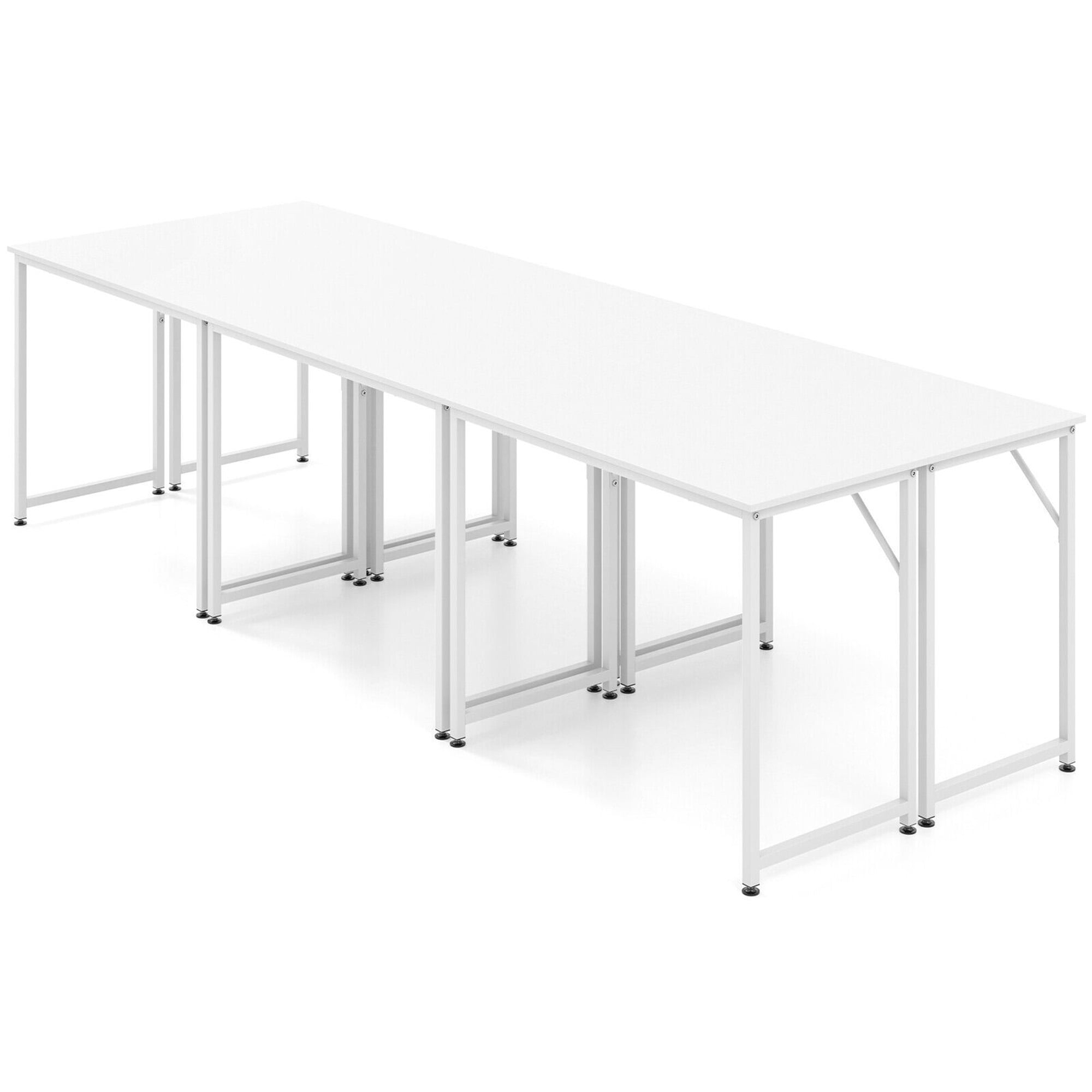 Gymax 1PC Home Office PC Table Rectangular Meeting Room Table 40''x19.5'' w/ Metal Frame