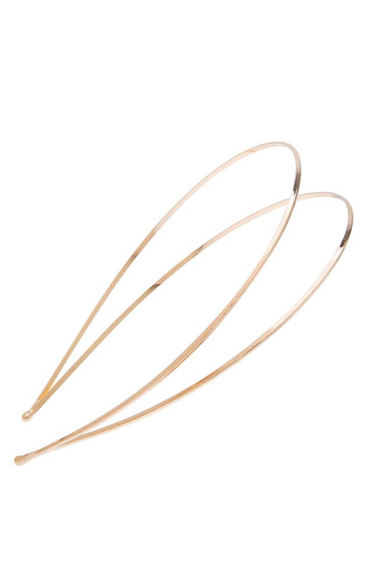L. Erickson Thin Metal Double Headband - Silver