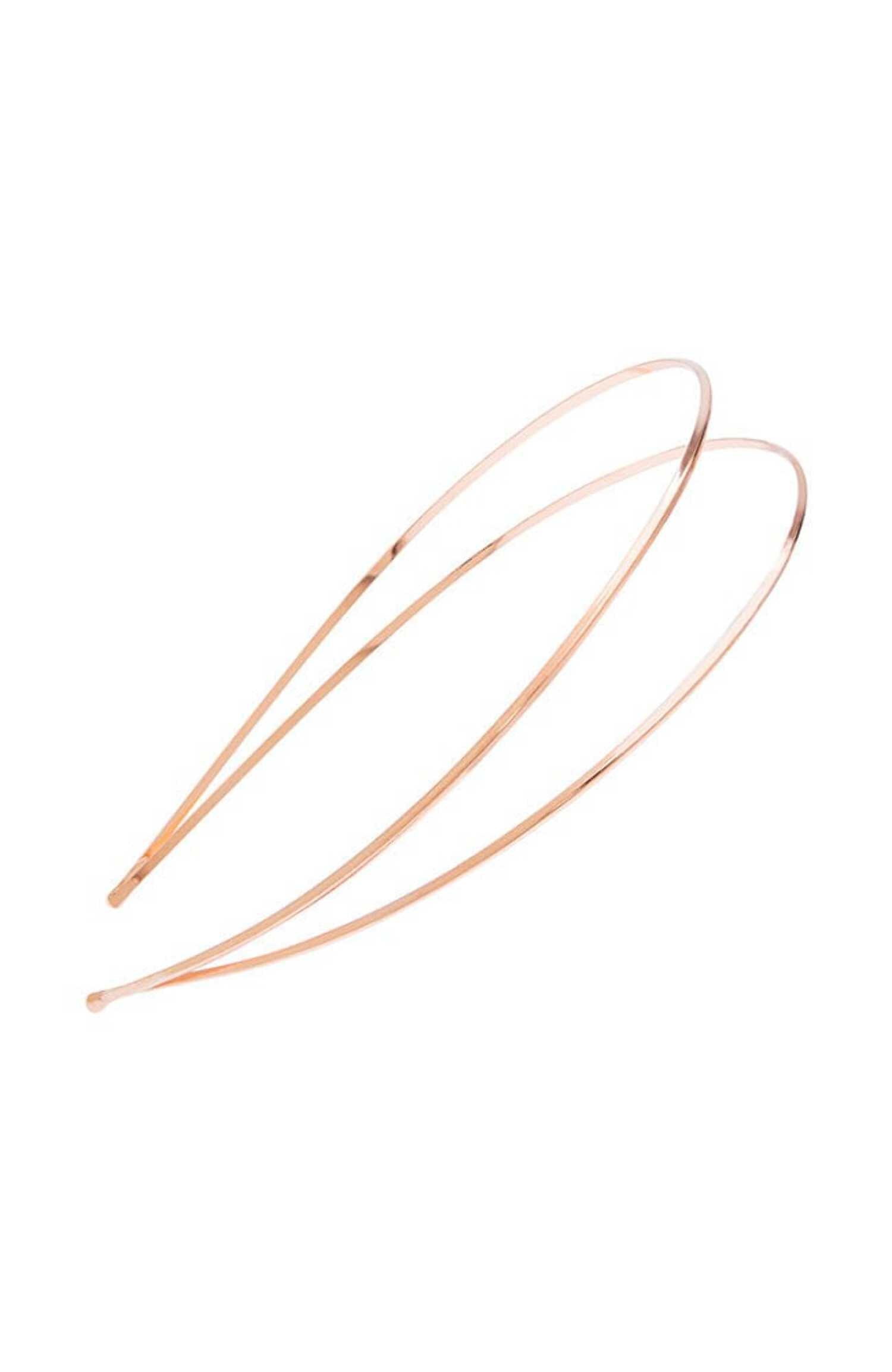 L. Erickson Thin Metal Double Headband - Silver